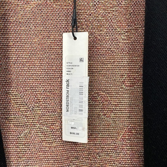 Alice + Olivia Hester Patchwork Wool Cardigan Jacket Size XS S - Picture 8 of 8